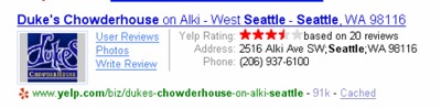 Yelp SearchMonkey example